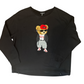 Margittes Skate Bear Applique Sweatshirt