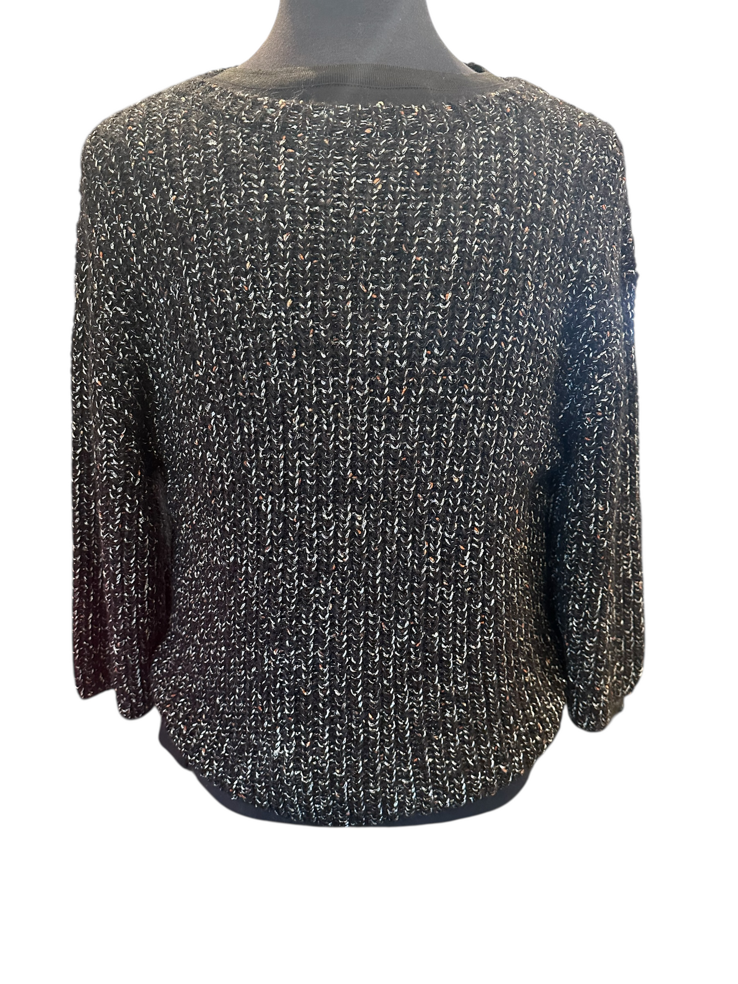 Margittes Black and Brown Sweater