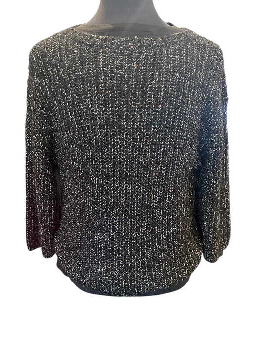 Margittes Black and Brown Sweater