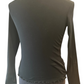 Margittes Black Ruffled Turtle Neck Top
