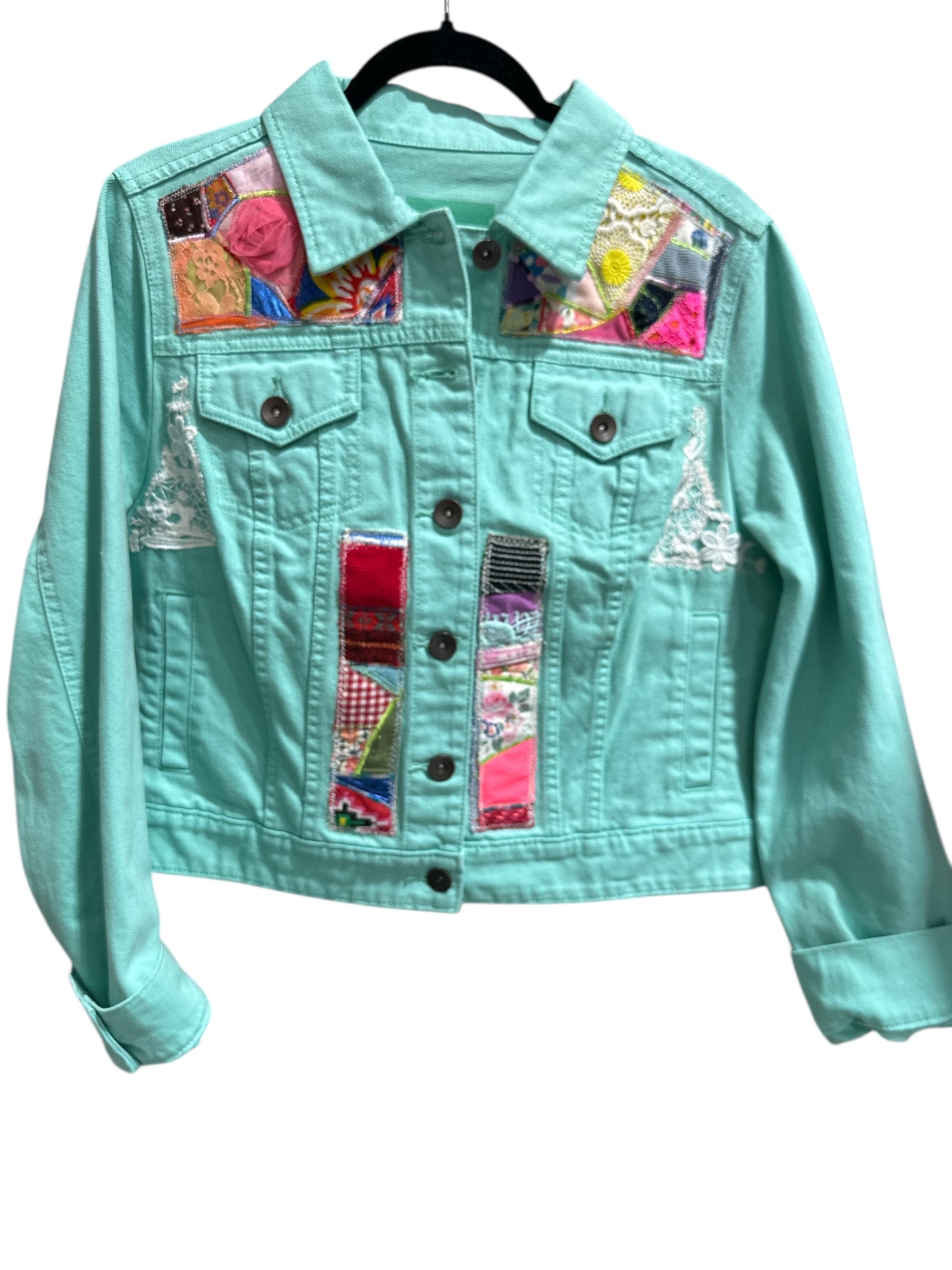 Oates Designer Handquilted Jacket Mint