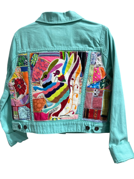 Oates Designer Handquilted Jacket Mint