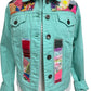 Oates Designer Handquilted Jacket Mint