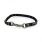 Black Leather Gem Belt with Clasps