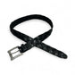 Black Braided Leather Belt