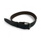 Dark Brown Leather Woven Belt