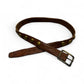 Light Brown Leather Belt with Gold Studs