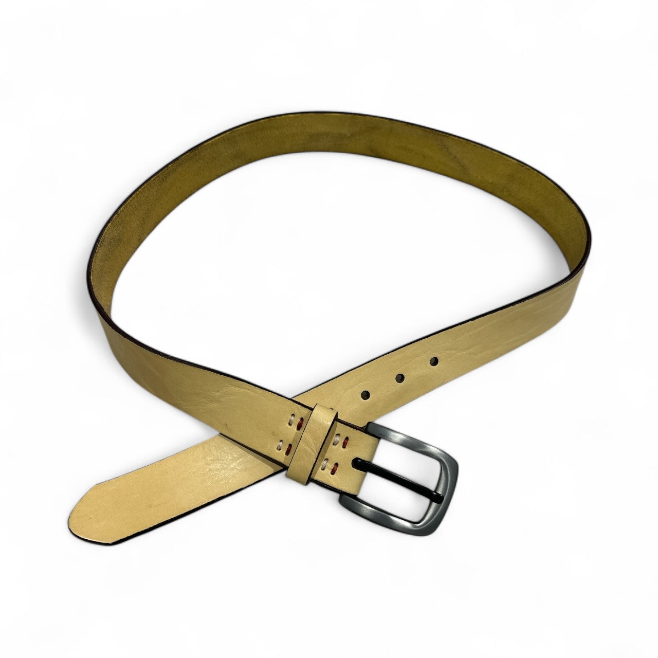Butter Yellow Leather Belt
