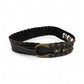 Dark Brown Leather Belt with Studs and Stones