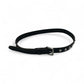 Black Leather Single Row Stud Belt