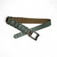 Turquoise Leather Woven Belt