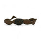 Light Brown Oval Leather Belt with Round Studs