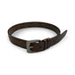 Brown Leather Belt with Antique Gold Studs