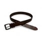 Brown Leather Belt with Antique Gold Studs