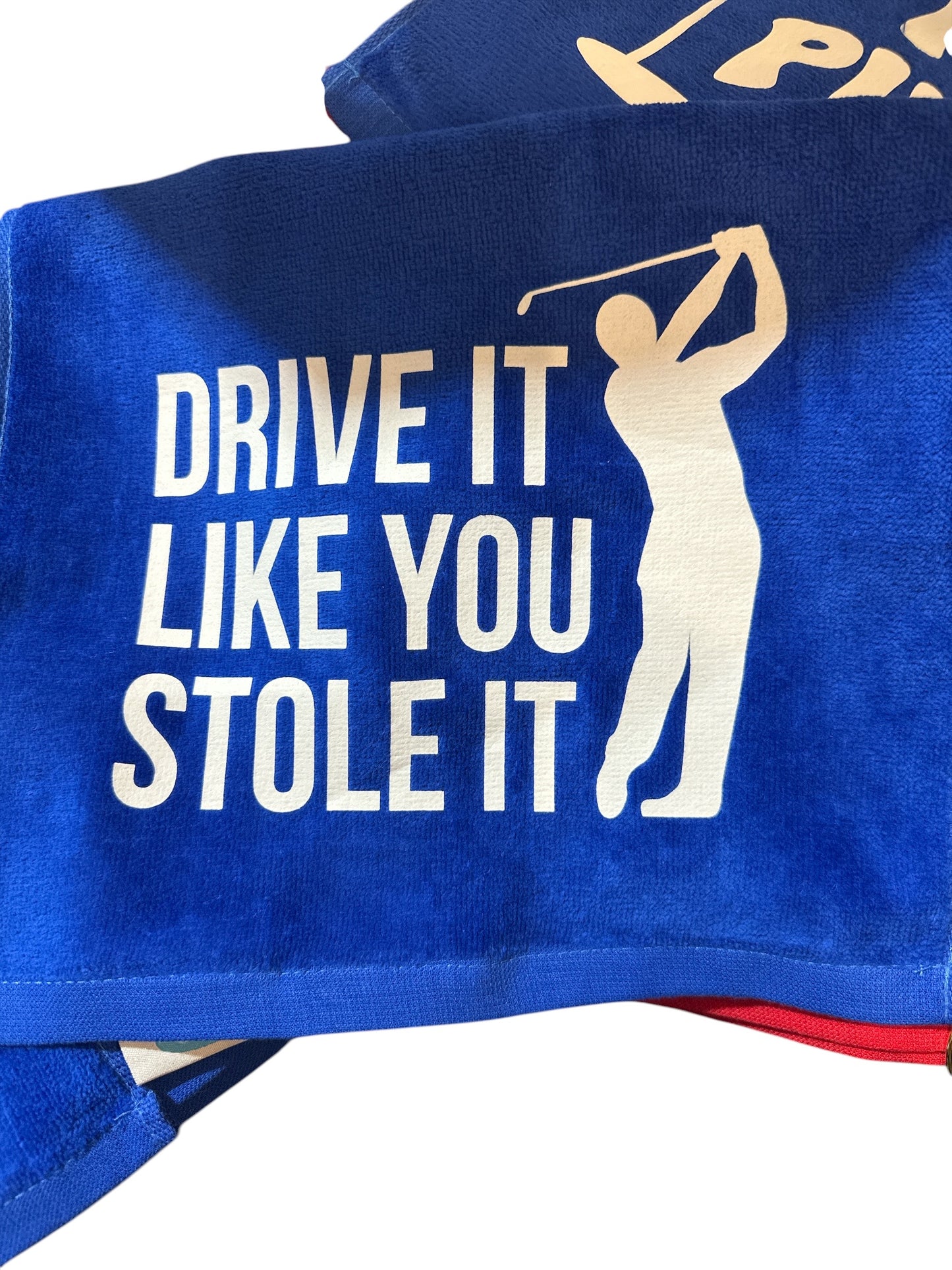 Hilarious Golf Towels Royal Blue / Drive It Like You Stole It