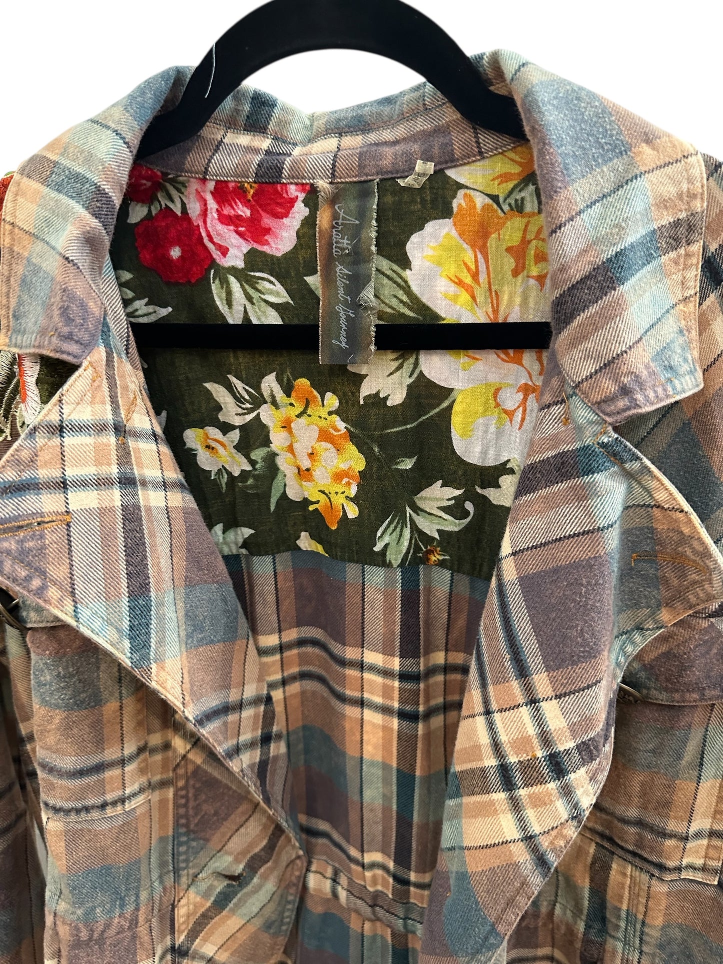 Aratta Ruffian Jacket with Floral Accents in small