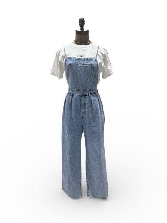 Denim  Backless Jumpsuit