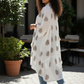 Hi Low Polka Dot Linen Jacket