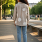 Linen Polka Dot Short Jacket