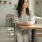 Linen Oversized Costal Stripe Top