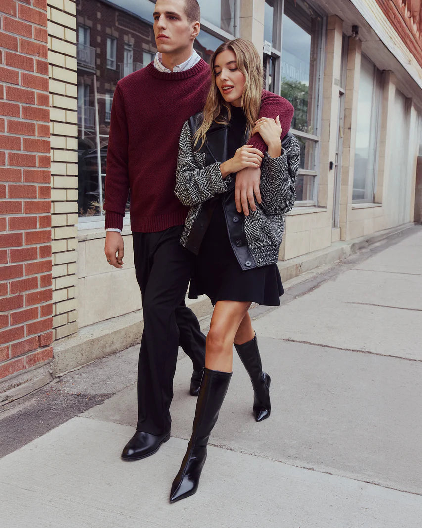 Steve Madden Breslin Blk Sweater Dress