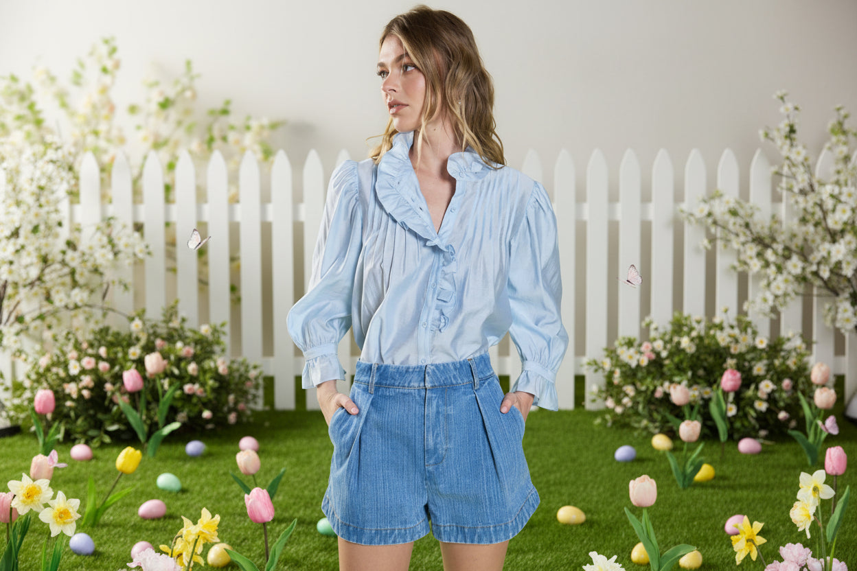 Ruffle Detailed Blouse