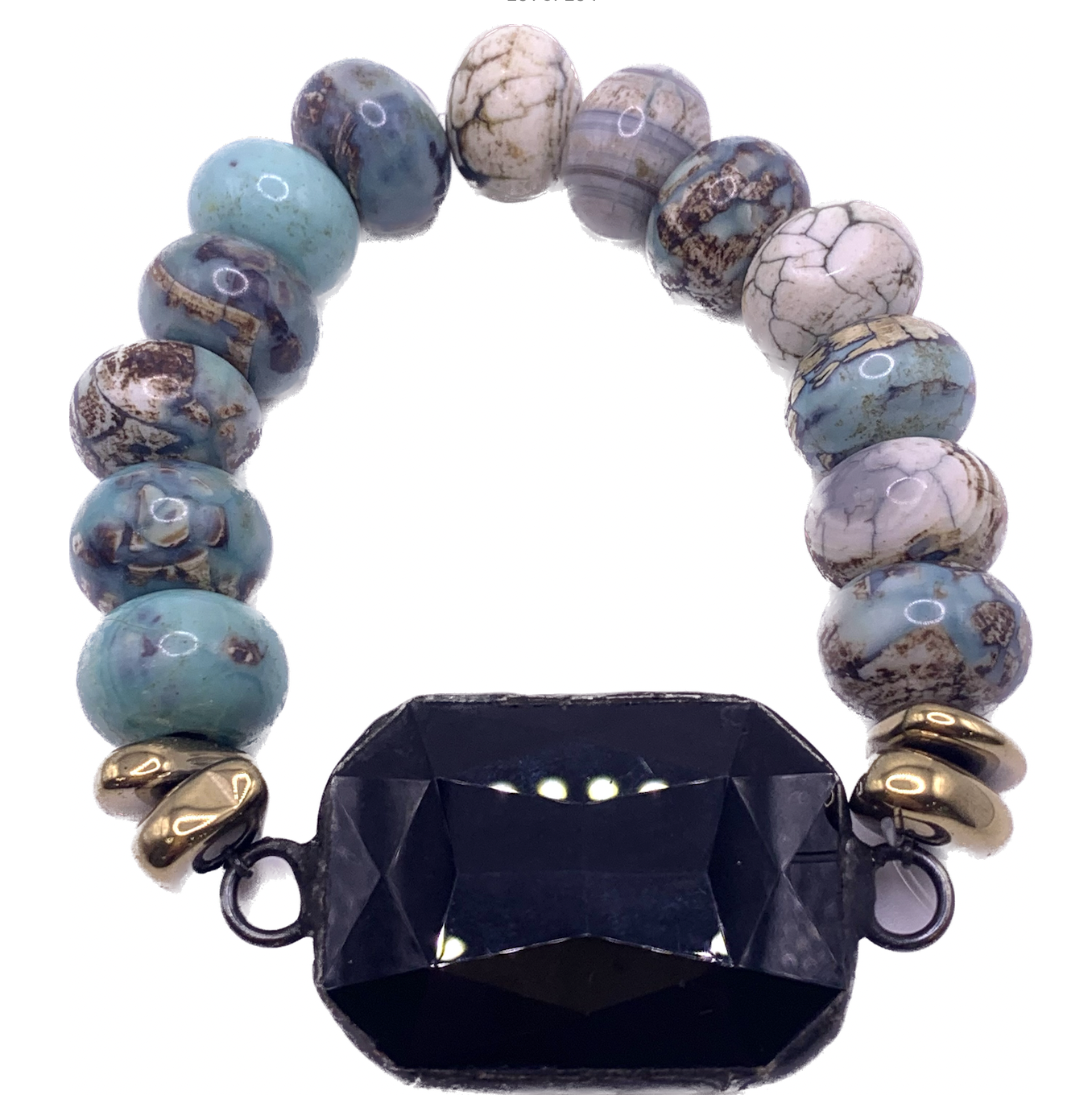 Ocean Jasper Soldered Connector Bracelets