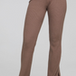 Rib Knit Party Flare Deep Taupe