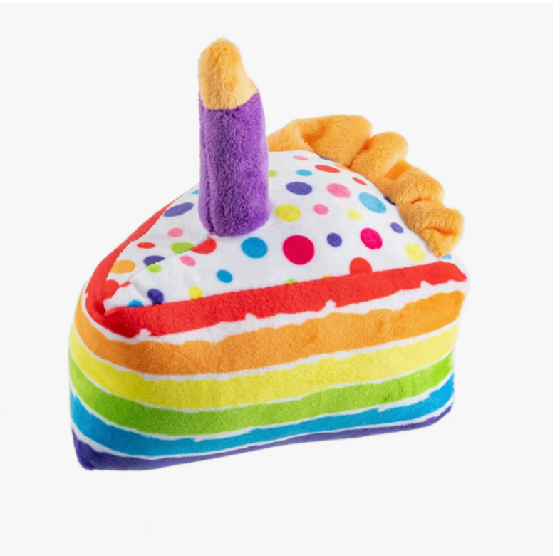 Birthday Cake Slice Squeaker Toy Pop