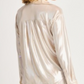 Dex Button Front Shimmer Blouse