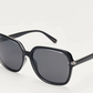 Z Supply Drop Off Black Gloss Grey Sunglasses