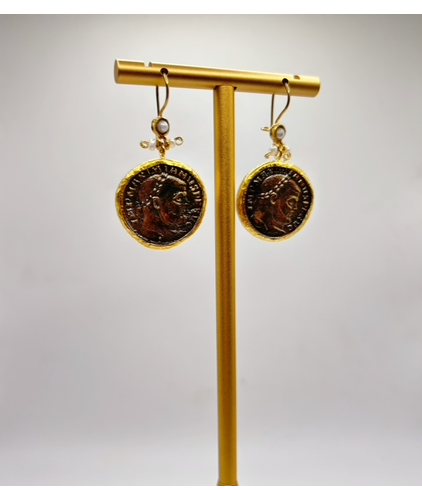 Roman Replica Coin Earrings