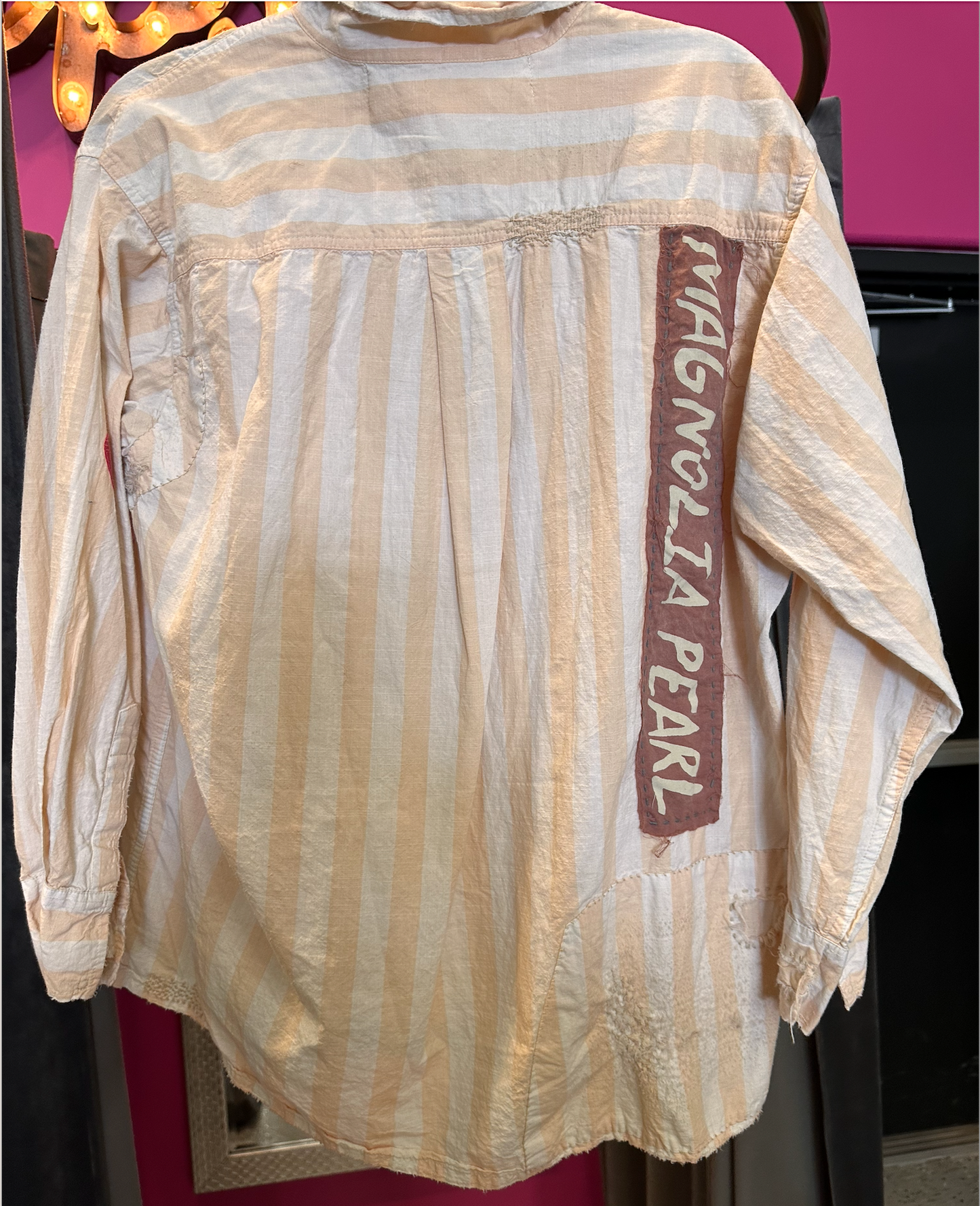 Magnolia Pearl Stripe Raya Shirt  1119