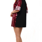 Red and Silver Game day Dress