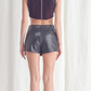 Black Velvet Crop Tank