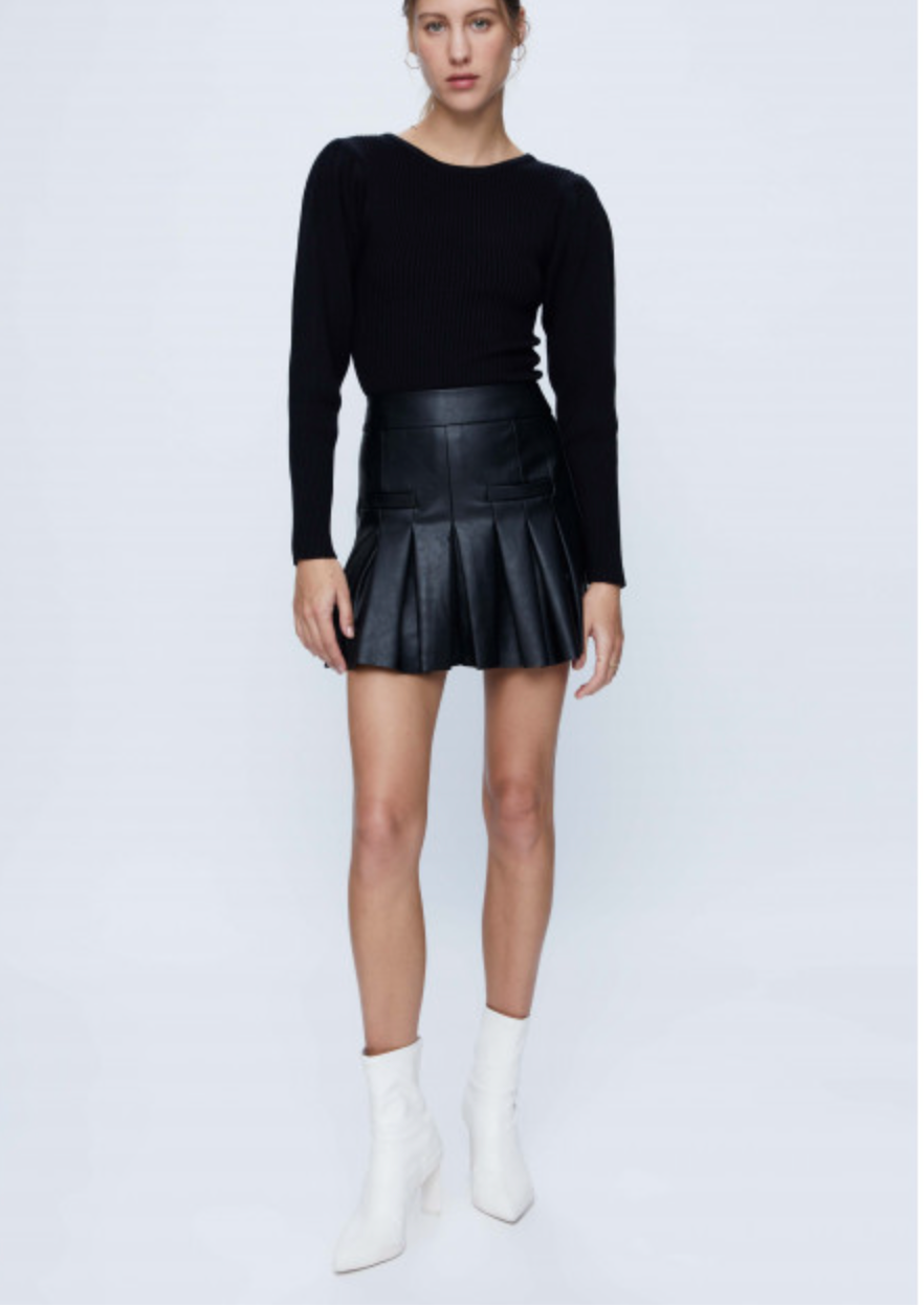 Daria Vegan Leather Skirt