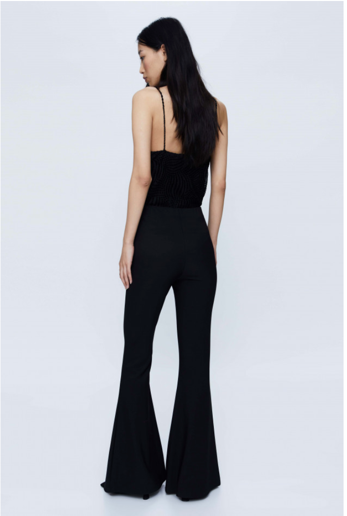 Black Flare leg Dress Pants