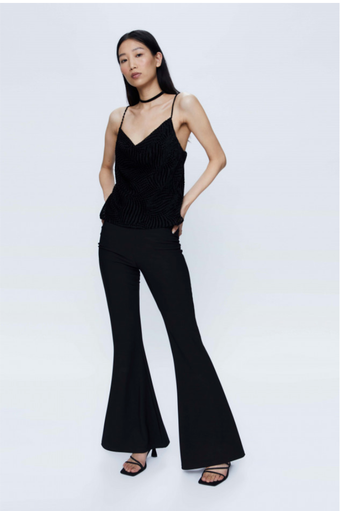 Black Flare leg Dress Pants