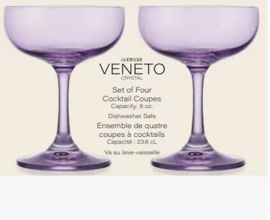 Veneto Blown Glass Coupes Collection