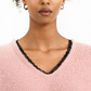 Molly Bracken Light Pink Lace V Neck