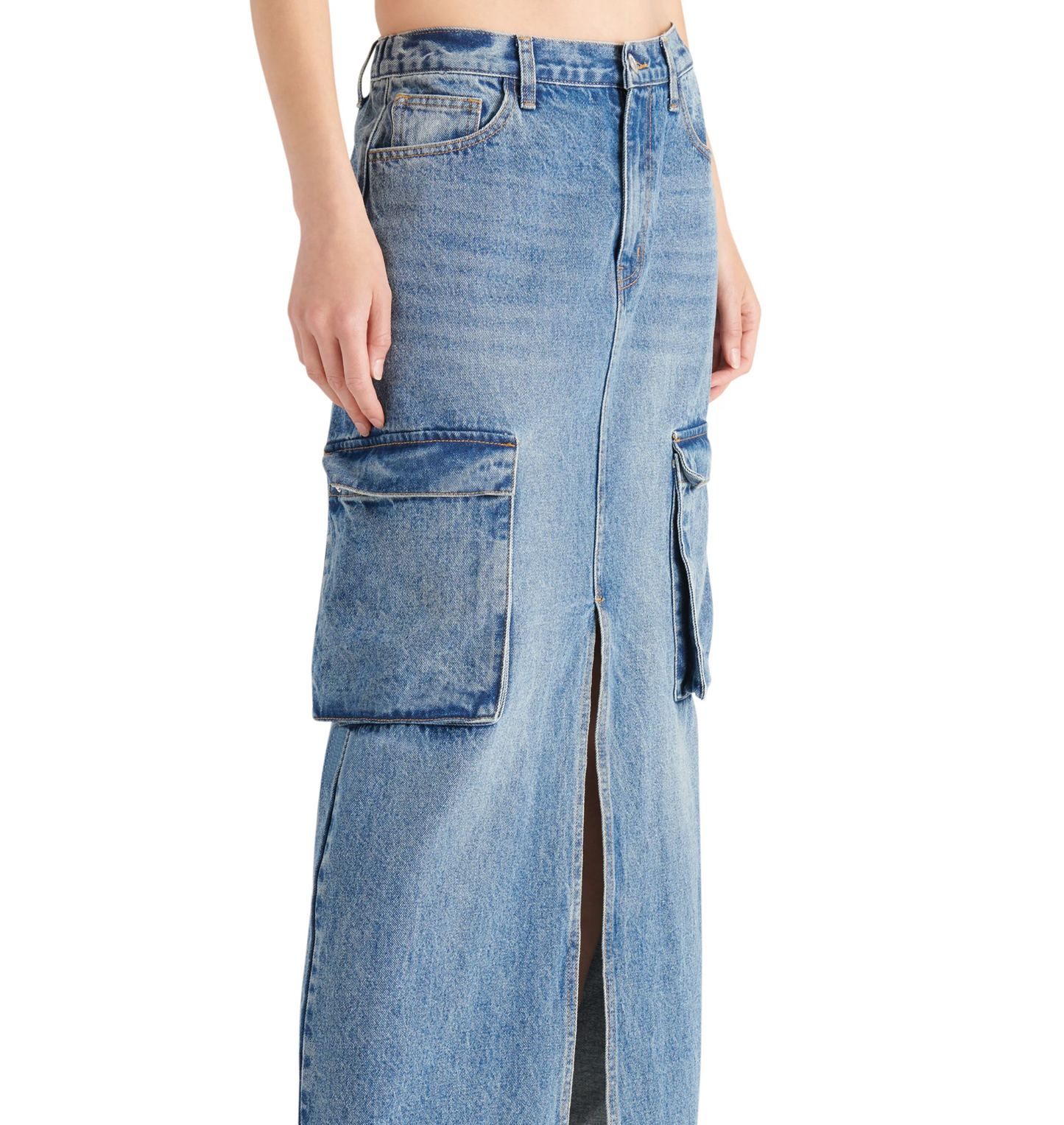 Steve Madden Benson Cargo Denim Skirt