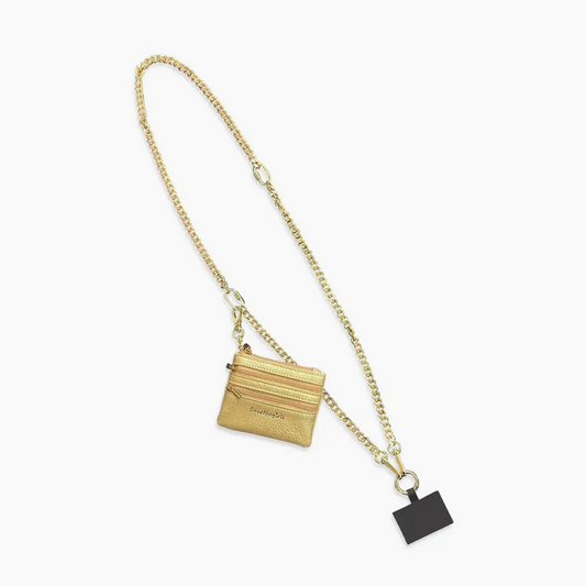 Hold The Phone Gold Chain with Pouch