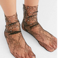 Crystal Lace Socks Black