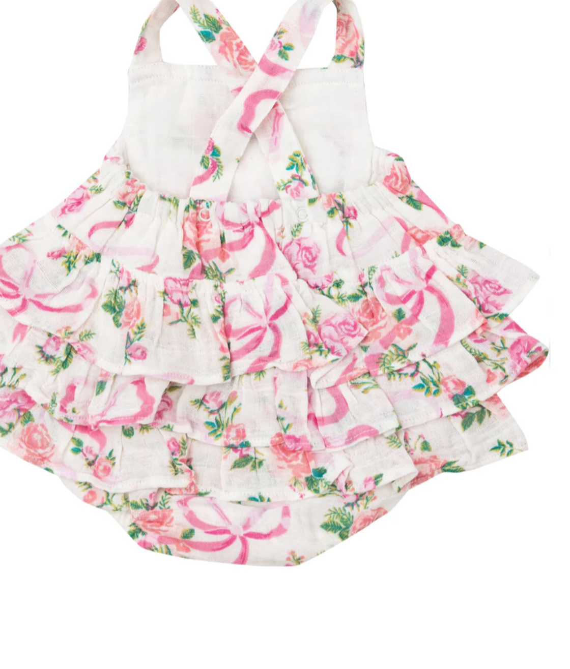 Angel Dear Kimono Ruffle Sunsuit Coquette Bows