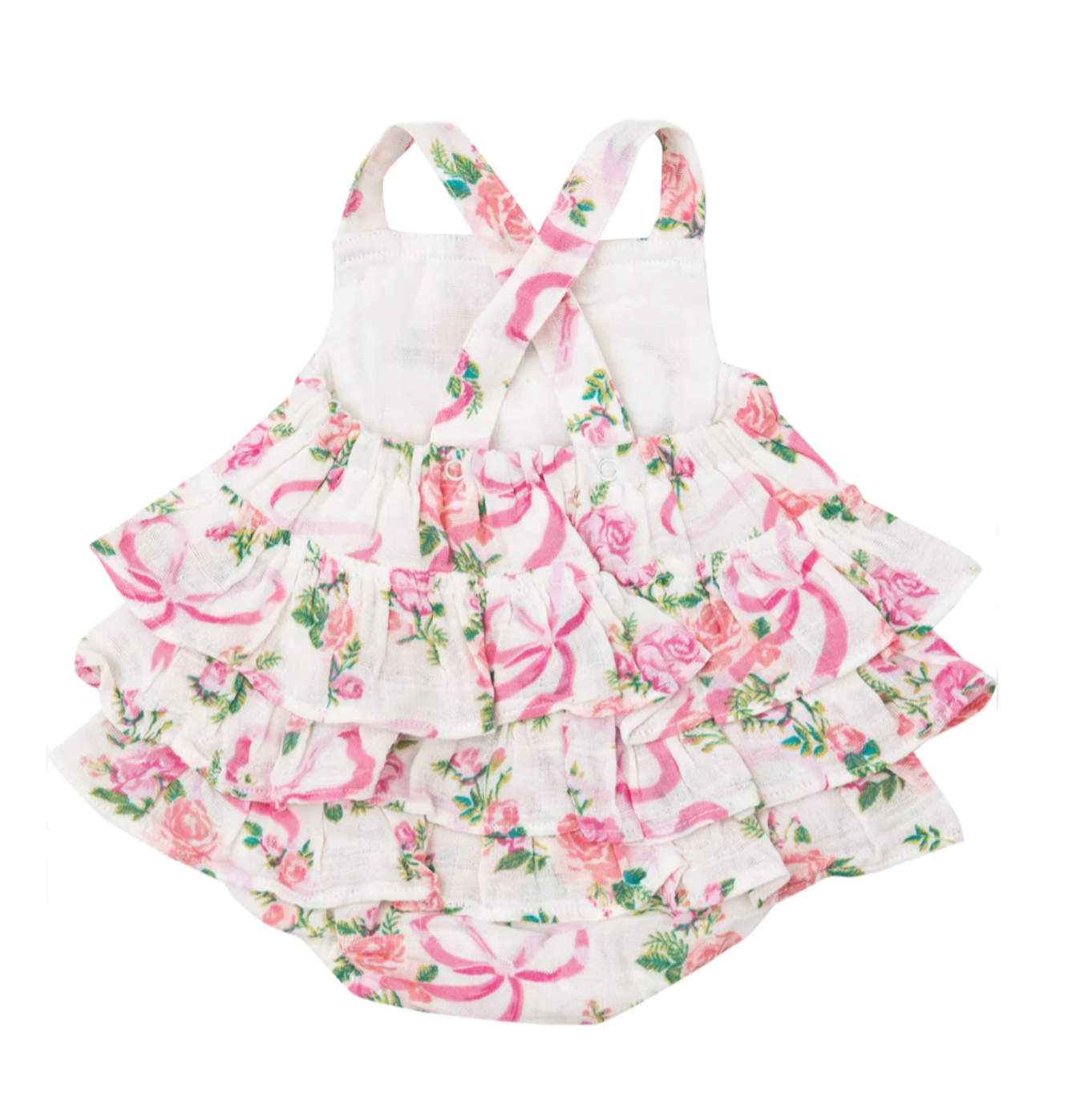 Angel Dear Kimono Ruffle Sunsuit Coquette Bows