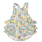 Angel Dear Kimono Ruffle Sunsuit  Golden Peony