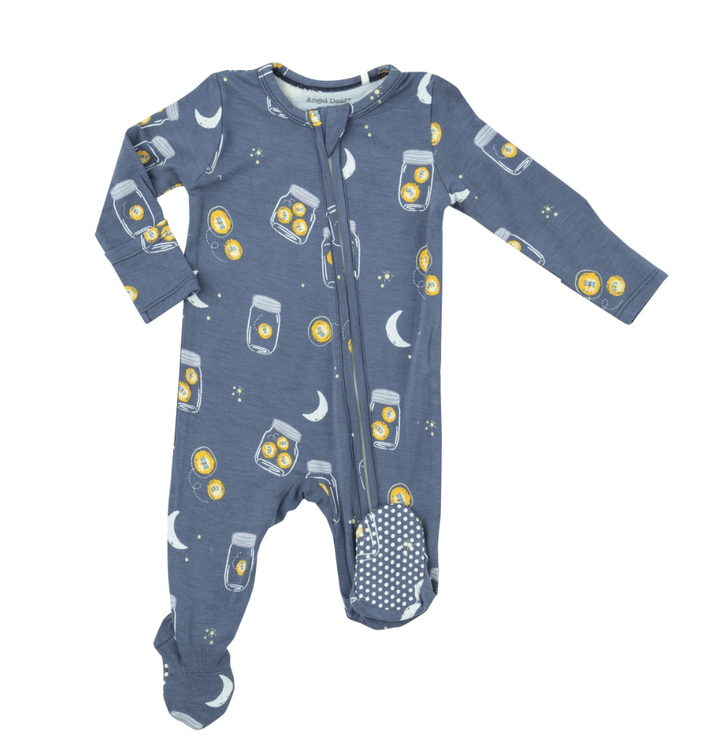 Angel Dear 2 Way Zipper Footie - Fireflies