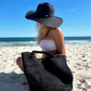 Chloe Alexis The Amara XL Black Beach Bag/Tote