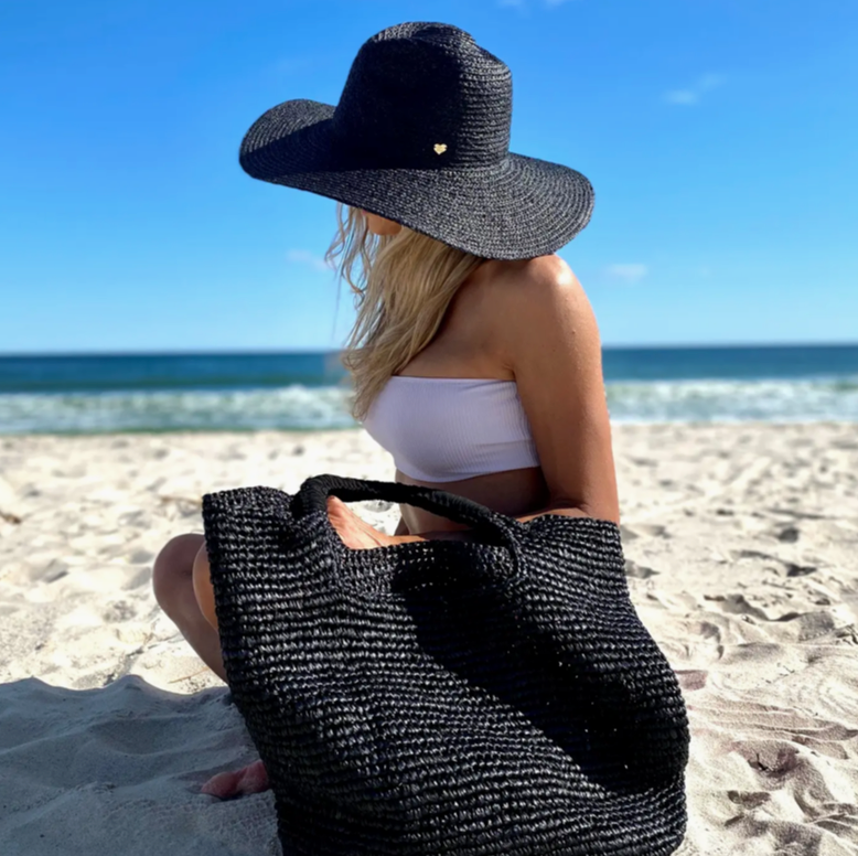 Chloe Alexis The Amara XL Black Beach Bag/Tote