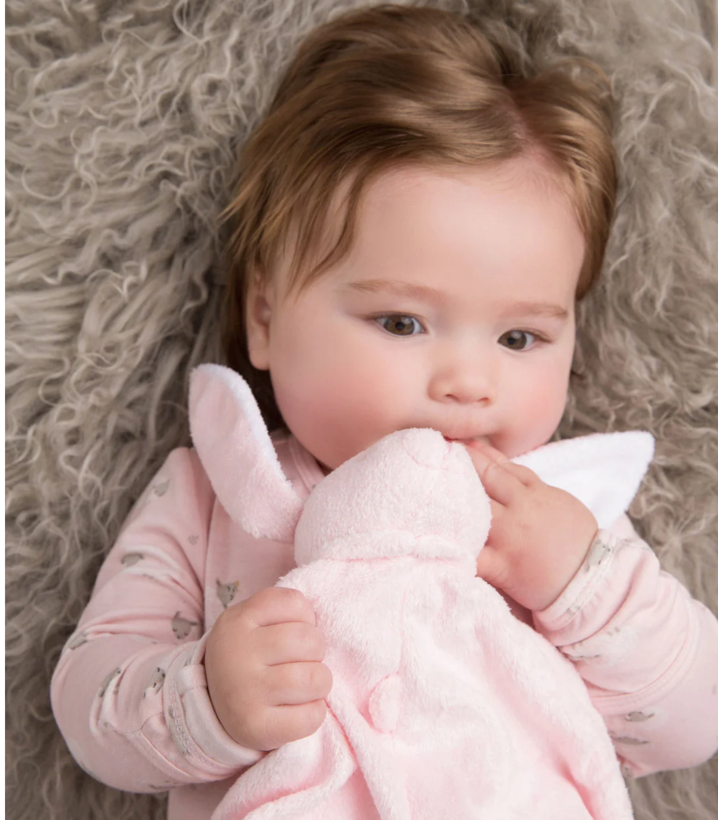 Angel Dear Lovie Blanket - Pink Bunny